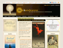 Tablet Screenshot of beinkandescent.com